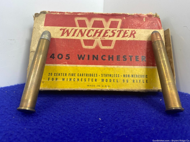 VINTAGE Winchester 405 Win 18 Rounds *EXCELLENT COLLECTOR PIECE*