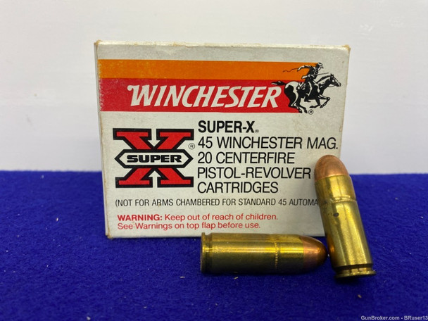 Winchester Super X .45 WinMag 20 Rds * QUALITY PERFORMANCE AMMO *