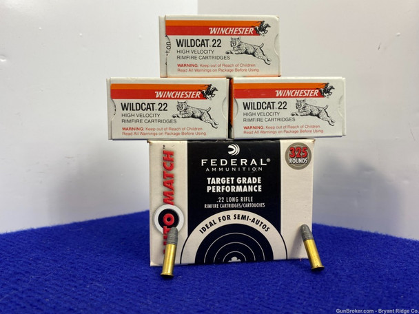 Winchester & Federal -Performance 22 long riffle- 475 Rounds *GREAT AMMO*