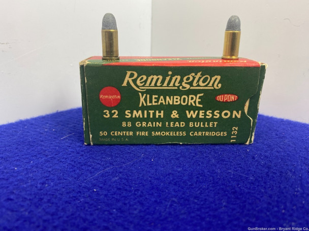 VINTAGE Remington .32 S&W Kleanbore 50 Rounds *COLLECTOR GRADE VINTAGE AMMO