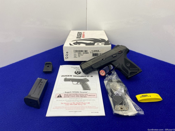 2019 Ruger Security-9 9mm Blk 3.44" *AWESOME MID-SIZED COMPACT PISTOL*