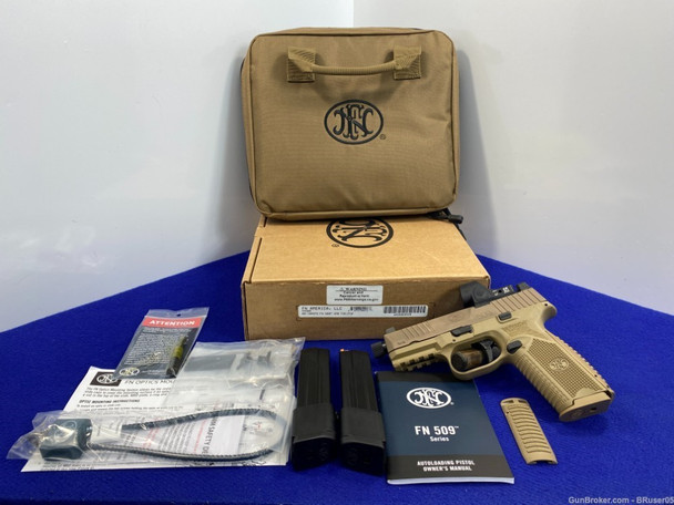 FNH 509 Tactical 9mm Flat Dark Earth 4.5 *LEGENDARY FN WITH CASE & EXTRAS*