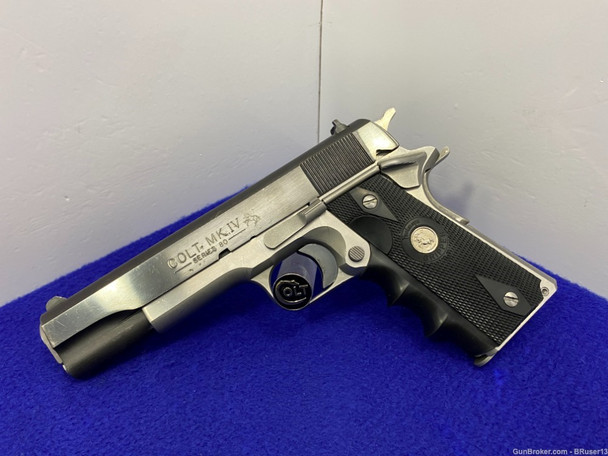 1986 Colt Combat Elite .45 ACP Blue/SS 5" *INCREDIBLE MKIV SERIES 80 MODEL*