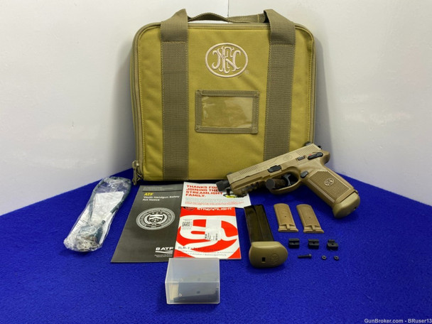 FN FNX-45 Tactical .45ACP FDE 5 3/8" *OUTSTANDING SEMI-AUTOMATIC PISTOL*