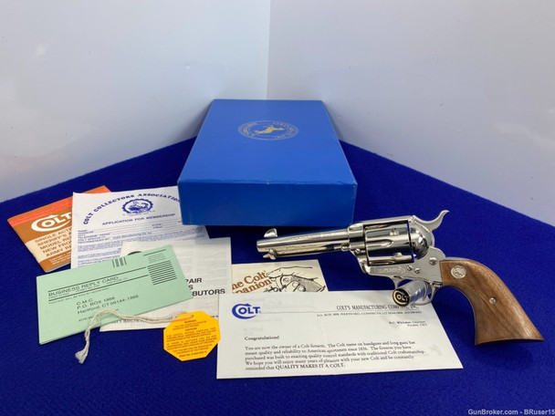 1994 Colt Single Action Army .45 Nickel 4.75" *EARLY 3rd GENERATION MODEL*