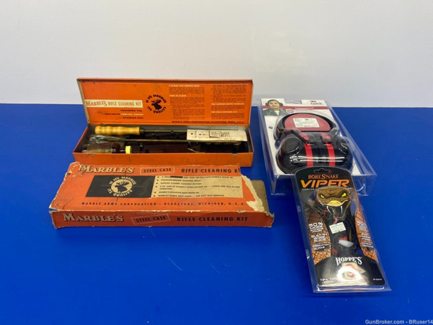 Marble's Rifle Cleaning Kit *BORE SNAKE CLEANER AND EARMUFFS INCLUDED*