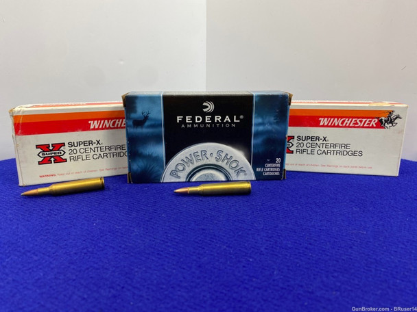 60 Rounds Federal/Winchester 6mm Rem 100 GR. *AWESOME RIFLE AMMO*