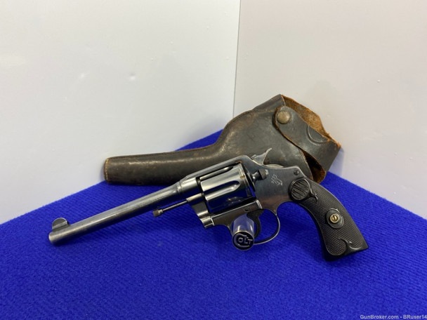 1916 Colt Police Positive .38 Special Blue 6" *DESIRABLE FIRST ISSUE MODEL*