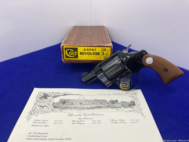 1956 Colt Agent Lightweight .38Spl 2" *DESIRABLE 2nd YEAR PRODUCTION MODEL* 1956 Colt Agent Lightweight .38Spl 2" *DESIRABLE 2nd YEAR PRODUCTION MODEL*