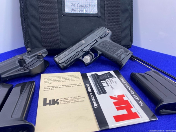 1998 Heckler & Koch USP Compact .45 ACP *EXCELLENT SMALL FRAME PISTOL*