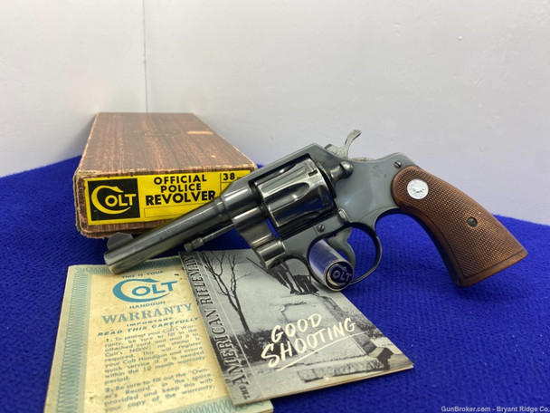 1957 Colt Official Police .38 Spl Blue 4" *GREAT POST-WAR MODEL* 1957 Colt Official Police .38 Spl Blue 4" *GREAT POST-WAR MODEL*