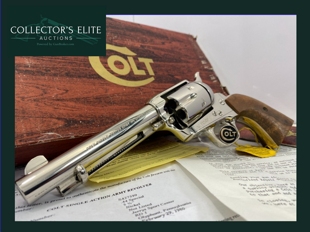 1980 Colt Single Action Army .44Spl Nickel 5.5" *STUNNING THIRD GENERATION* 1980 Colt Single Action Army .44Spl Nickel 5.5" *STUNNING THIRD GENERATION*