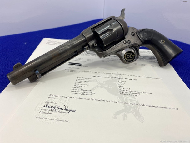 1901 Colt Single Action Army .38 WCF 5.5" *VINTAGE 1st GENERATION MODEL*