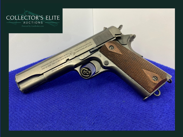 1915 Colt WWII 1911 U.S.Army .45 ACP Blue 5" *HISTORICAL COLT PISTOL*