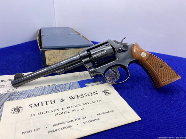 Smith Wesson 10-5 .38 Spl Blue 6" *ICONIC .38 MILITARY & POLICE MODEL*