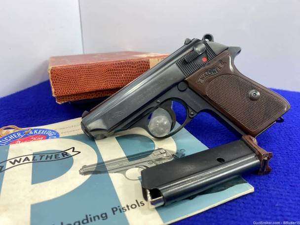 1965 Walther PPK 9mm Blue 3.3" *DESIRABLE GERMAN MADE SEMI-AUTOMATIC* 1965 Walther PPK 9mm Blue 3.3" *DESIRABLE GERMAN MADE SEMI-AUTOMATIC*