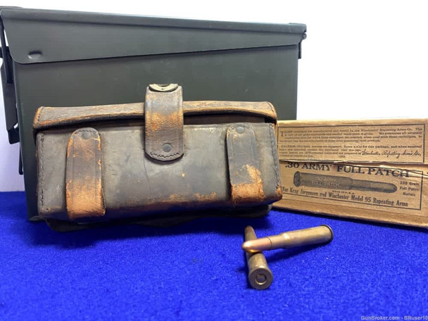 20 Rounds Winchester .30 Army 220 Grain Full Patch *VINTAGE MILITARY AMMO*