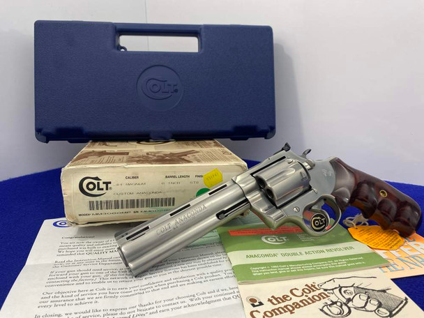 1994 Colt Anaconda .44 Mag SS *FACTORY MAGNA-PORTED 6" BARREL* Custom Shop