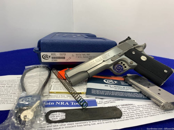 2013 Colt Gold Cup Trophy .45 ACP SS 5" *IMPRESSIVE SEMI-AUTOMATIC PISTOL*