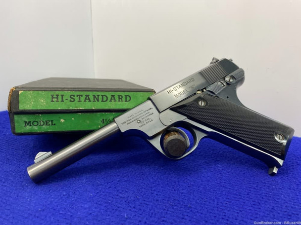 High-Standard Model B .22 LR Blue 4.5" *COLLECTIBLE PRE-WAR MODEL* Orig Box