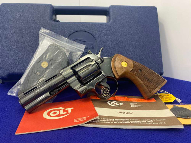 1975 Colt Python .357 Mag Blue 4" -ICONIC SNAKE SERIES- Incredible Piece