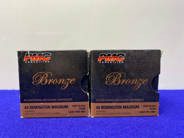 PMC Bronze - 44 Rem Mag 50Rds *EXCELLENT FOR SELF DEFENSE* PMC Bronze - 44 Rem Mag 50Rds *EXCELLENT FOR SELF DEFENSE*