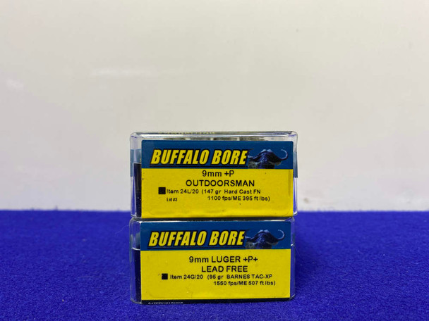 Buffalo Bore 9mm+P / 9mm Luger+P *POWERFUL PISTOL AMMO*