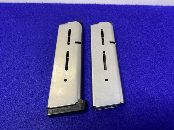 (2) Wilson Combat 1911 Mags .45ACP 8Rds *DEPENDABLE MAGAZINES*