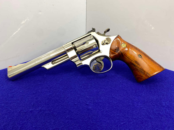 Smith Wesson 57-1 *DESIRABLE NICKEL .41 MAGNUM TARGET MODEL* 6"