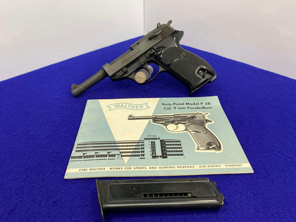1968 Walther P.38 9mm Blue 5" *WEST GERMAN MARKED SEMI-AUTOMATIC PISTOL* 1968 Walther P.38 9mm Blue 5" *WEST GERMAN MARKED SEMI-AUTOMATIC PISTOL*