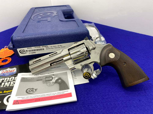2022 Colt Python .357 Stainless 4.25" *EXCELLENT NEW MODEL SNAKE REVOLVER*