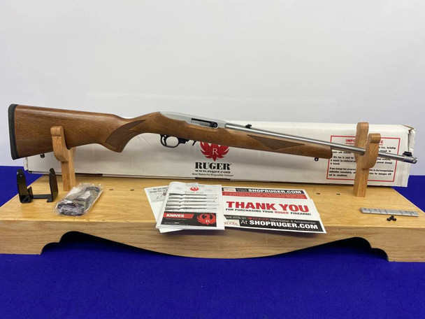 2017 Ruger 10/22 .22 LR 18.5" Stainless *SPORTER PACKAGE w/THREADED BARREL*