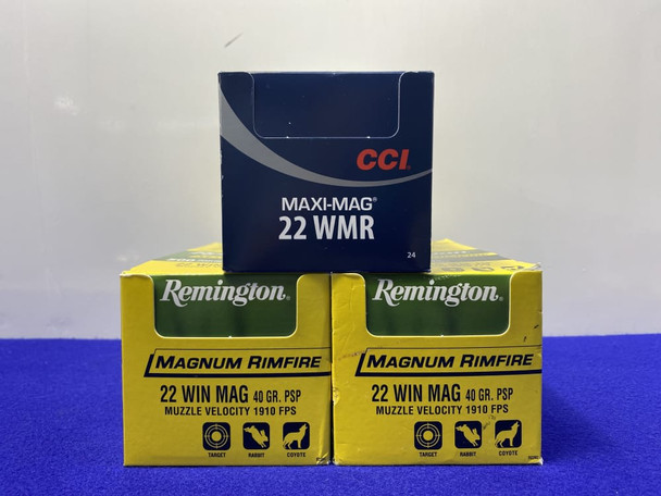 Remington / CCI - 22 WMR - 1,489 Total Rds *EXCELLENT LOT*