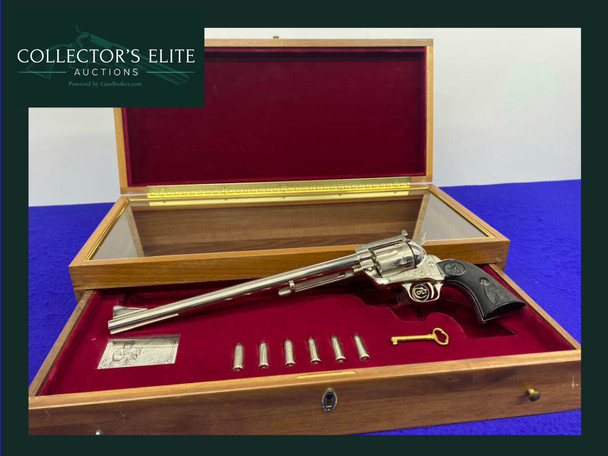 1979 Colt Single Action Army .45 Colt Nickel -NED BUNTLINE- Only 3,000 Made