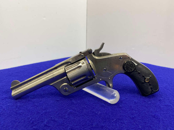American Arms Co. Top-Break .38 S&W Nickel 3 1/4" *ANTIQUE REVOLVER*