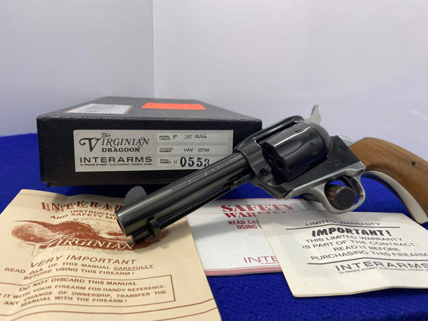 Interarms Virginian Dragoon .357 Blue 5" *STUNNING SINGLE-ACTION REVOLVER*
