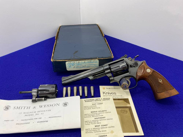 1973 Smith Wesson 53-2 "THE JET" .22 Rem Jet *LIMITED PRODUCTION MODEL*