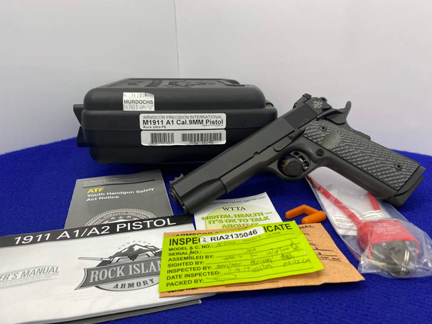 2019 RIA Rock Ultra FS (M1911-A1 Tact II) 9mm Blk *OUTSTANDING PERFORMER*