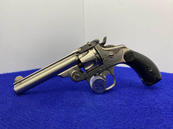 Smith Wesson .32 Double-Action 4th Model Nickel 3.5" *TOP-BREAK REVOLVER*