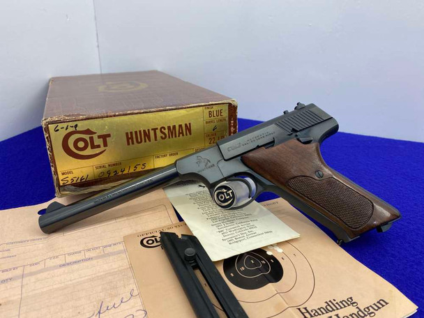 1976 Colt Huntsman 22 LR Blue 6" *INCREDIBLE HIGH-CONDITION COLT SEMI-AUTO*