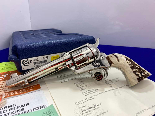 1998 Colt Single Action Army 5.5 Nickel .45 *NEW OLD STOCK LEW HORTON COLT*