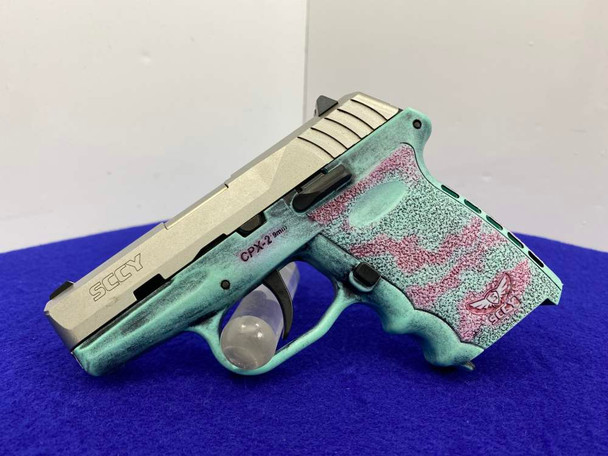 SCCY Industries CPX-2 9mm *EXCELLENT "POCKET PISTOL" WITH TEAL FRAME*