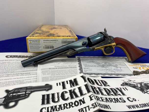 2023 Uberti / Cimarron 1860 Army Fluted .44 *AMAZING CHARCOAL BLUE FINISH*