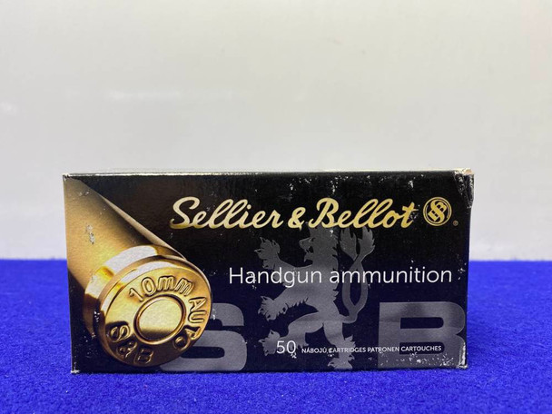 Sellier & Bellot 10mm Luger Auto 1,000Rds *AWESOME HANDGUN AMMO LOT* Sellier & Bellot 10mm Luger Auto 1,000Rds *AWESOME HANDGUN AMMO LOT*