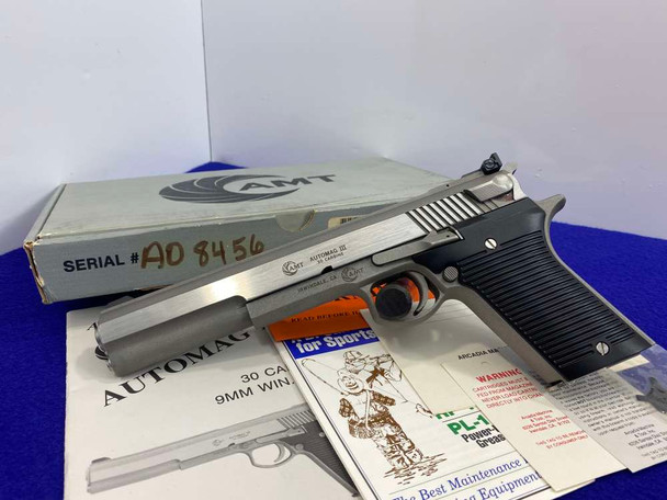 AMT Automag III .30 Carbine SS 6 3/8" * DESIRABLE & DISCONTINUED MODEL*