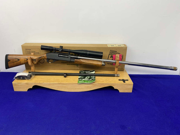 Remington 870 Super Mag 12ga Blue *CUSTOM 36" THREADED STAINLESS BARREL*