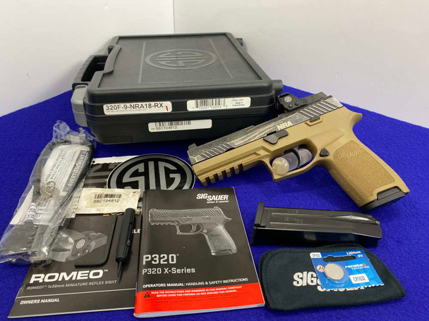 2017 Sig Sauer P320 9mm Blue/Coyote 4.7" *NRA EDITION*