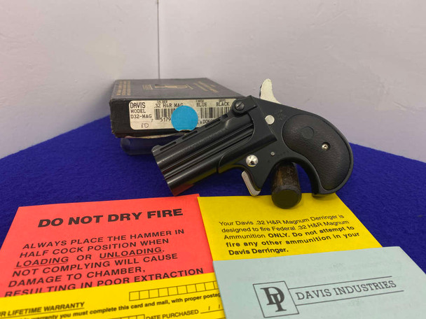 Davis Industries Model D32 .32 H&R Mag Blue 2.75" *FACTORY BOX & CONTENTS*