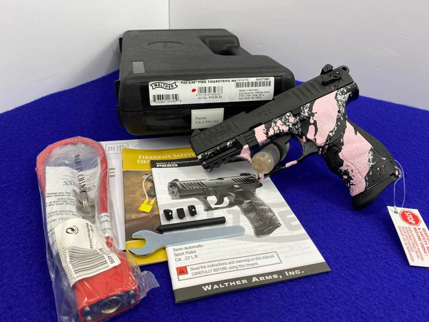 Walther P22 .22 LR Black 3.42" *COMPACT PINK TIGERSTRIPE TALO EDITION*