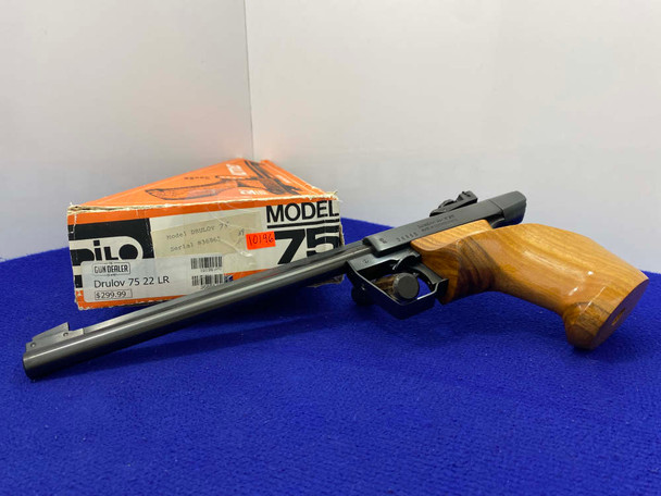Drulov Model 75 .22 LR Blue 9 3/4" *CZECHOSLOVAKIA MADE SINGLE-SHOT PISTOL* Drulov Model 75 .22 LR Blue 9 3/4" *CZECHOSLOVAKIA MADE SINGLE-SHOT PISTOL*
